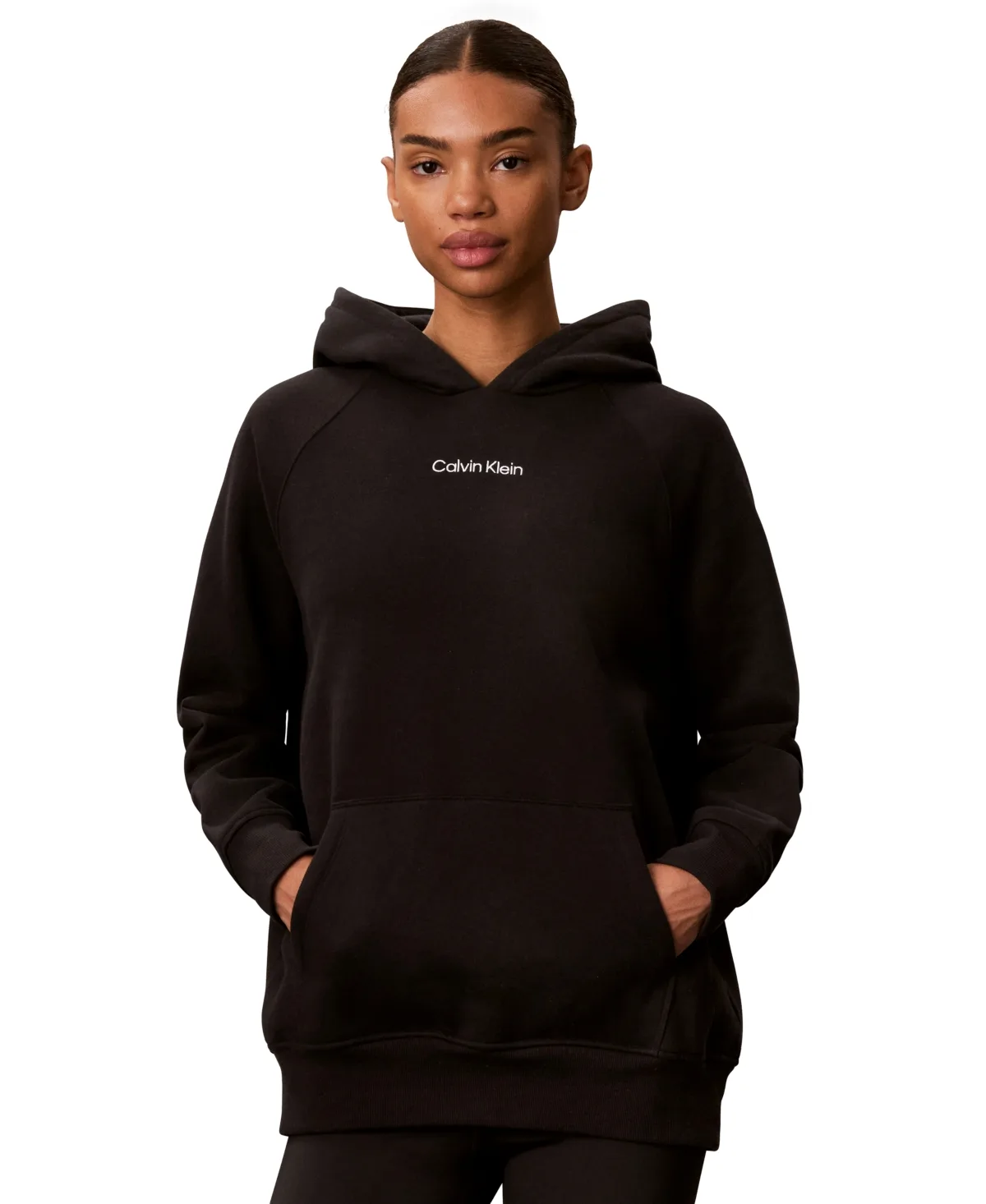 Performance French Terry Fleece Hoodie by Calvin Klein