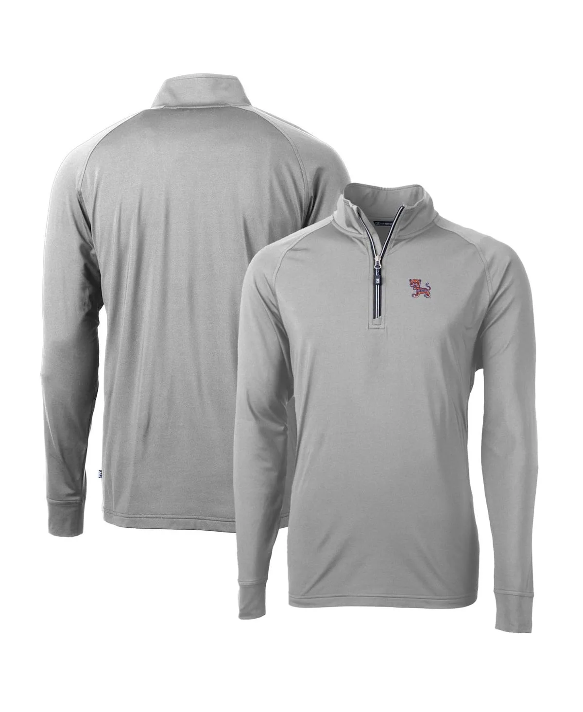 Clemson Tigers Adapt Eco Knit Stretch Quarter-Zip Pullover Sweatshirt by Cutter & Buck