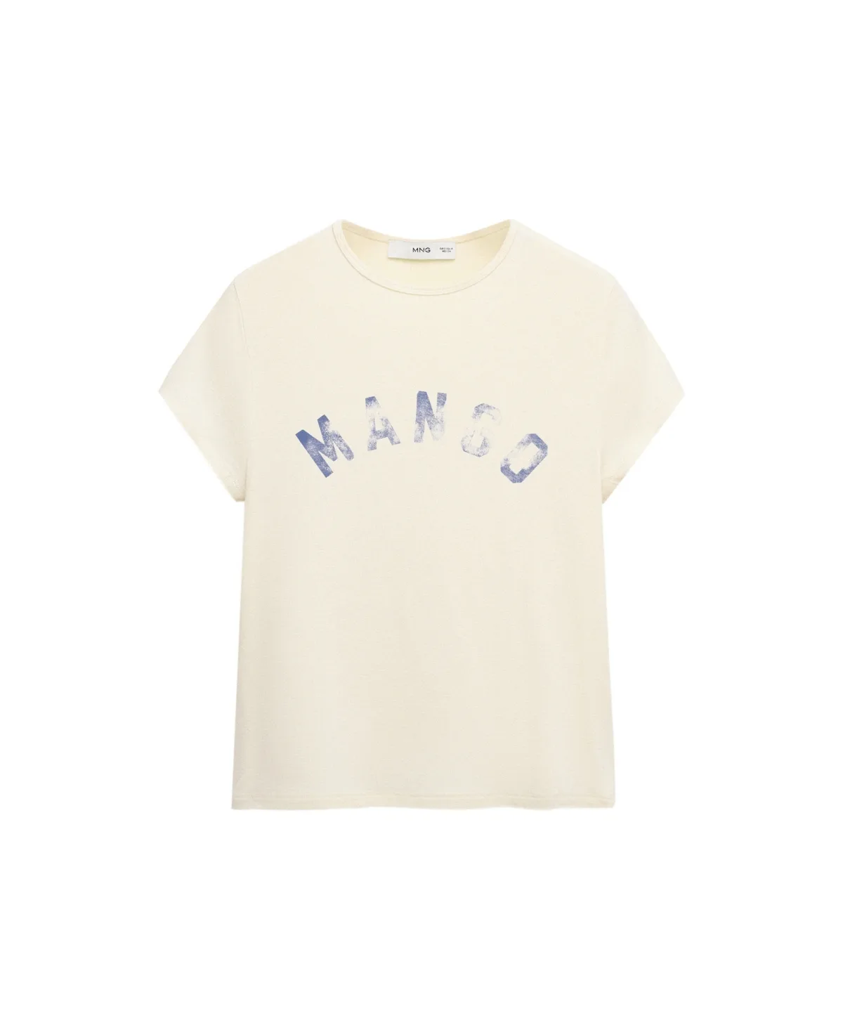 Distressed Logo-Print T-Shirt by Mango