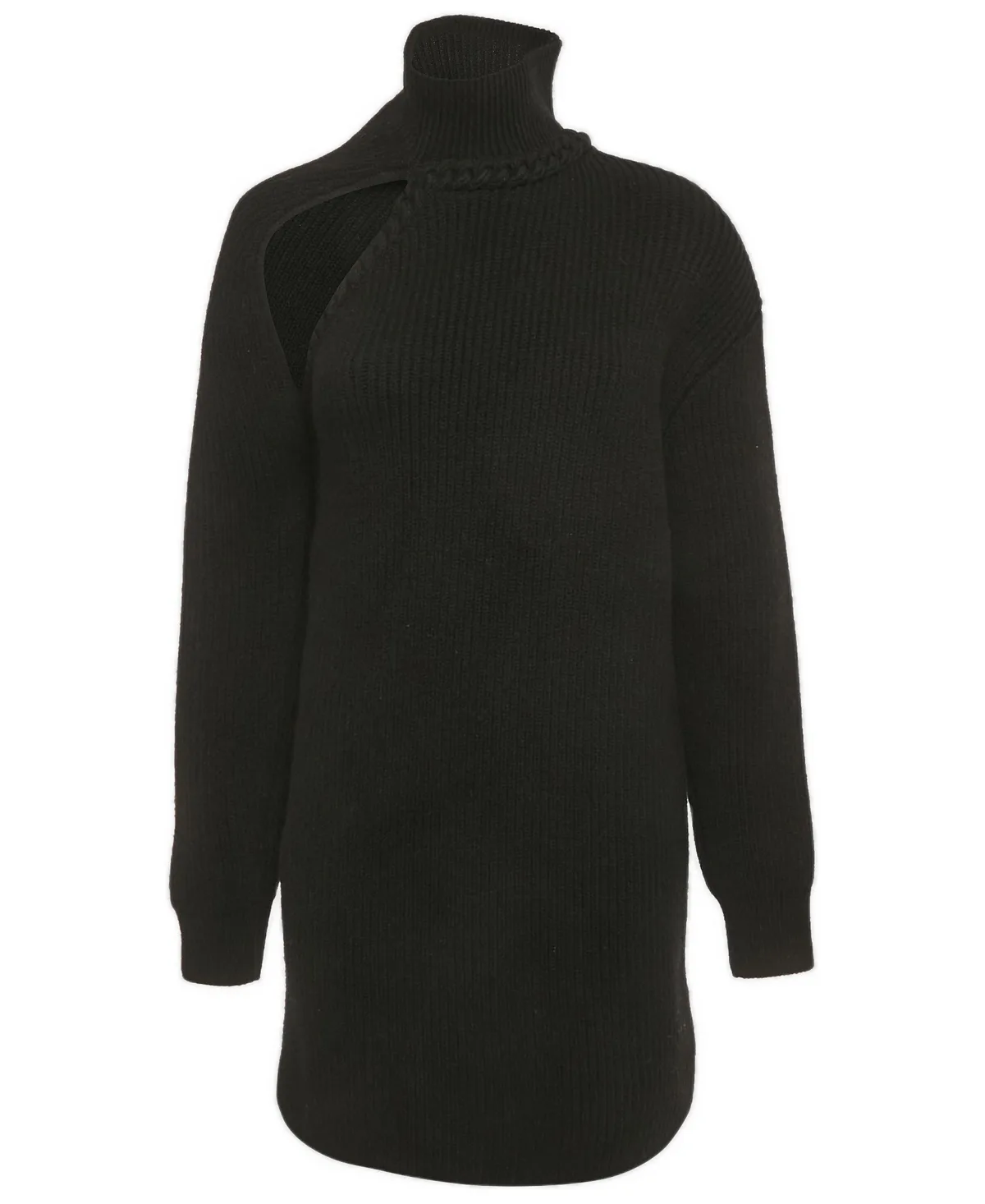 Pre-Owned Rib Knit Cut-Out Mini Dress by Bottega Veneta