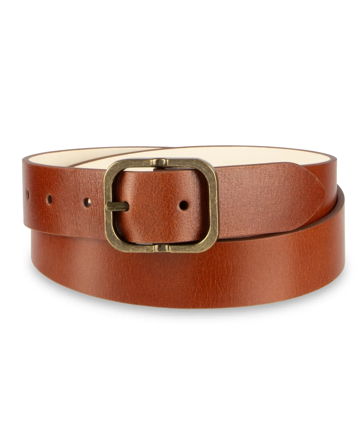 2-In-1 Reversible Center Bar Buckle Casual Leather Belt by Levi's