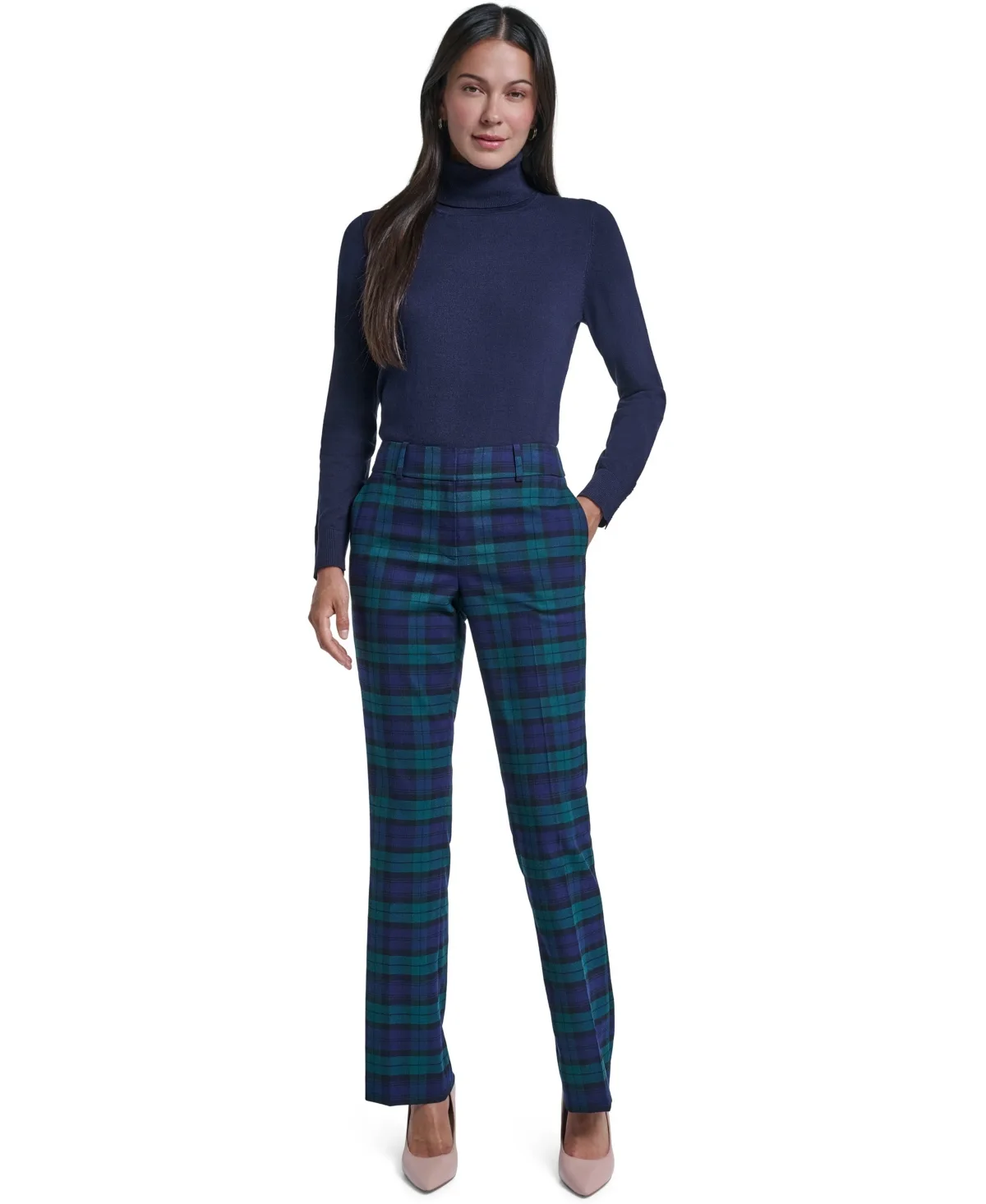 Sutton Plaid Straight Pants by Tommy Hilfiger