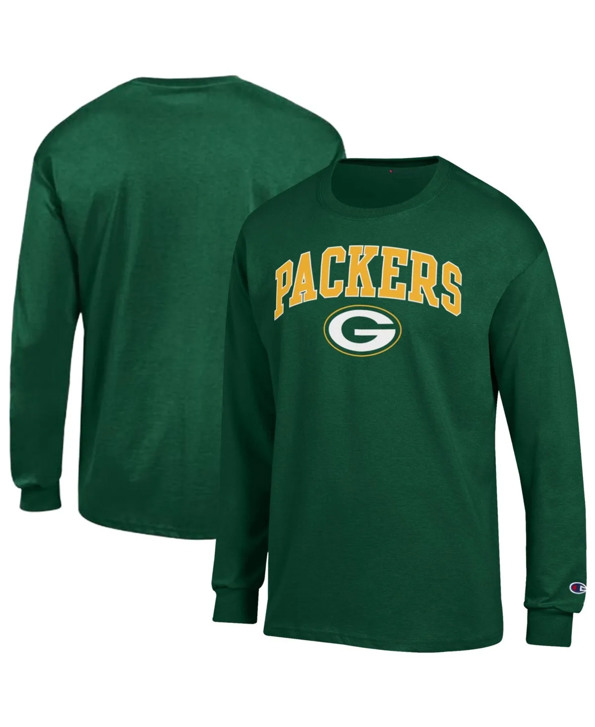 Bay Packers Arch Over Logo Long-Sleeve T-Shirt by Champion