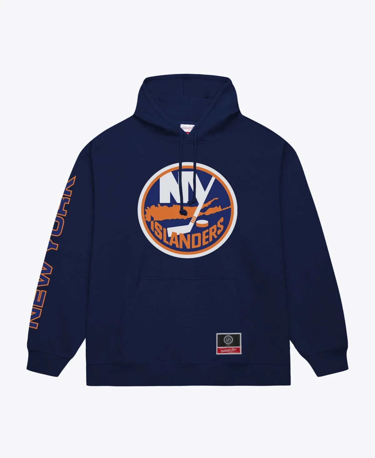 New York Islanders Head Coach Graphic Fleece-Lined Pullover Hoodie by Mitchell & Ness