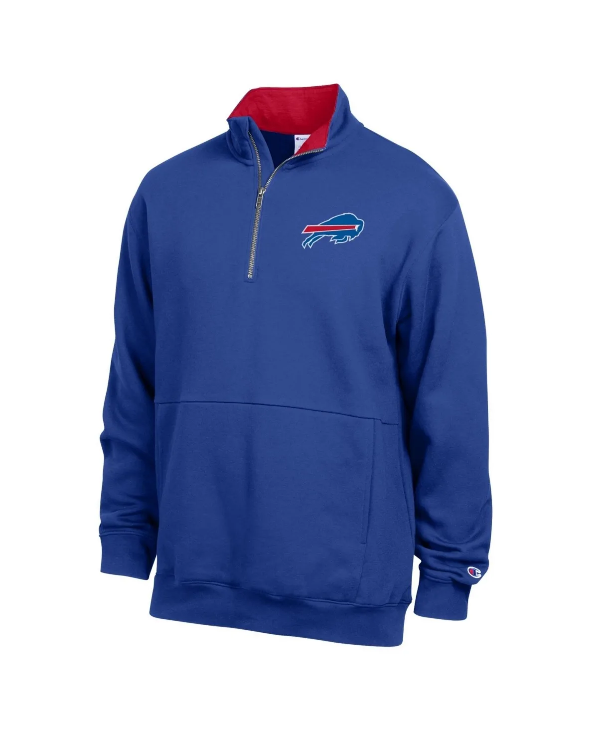 Buffalo Bills Mock-Collar Quarter-Zip Pullover by Champion