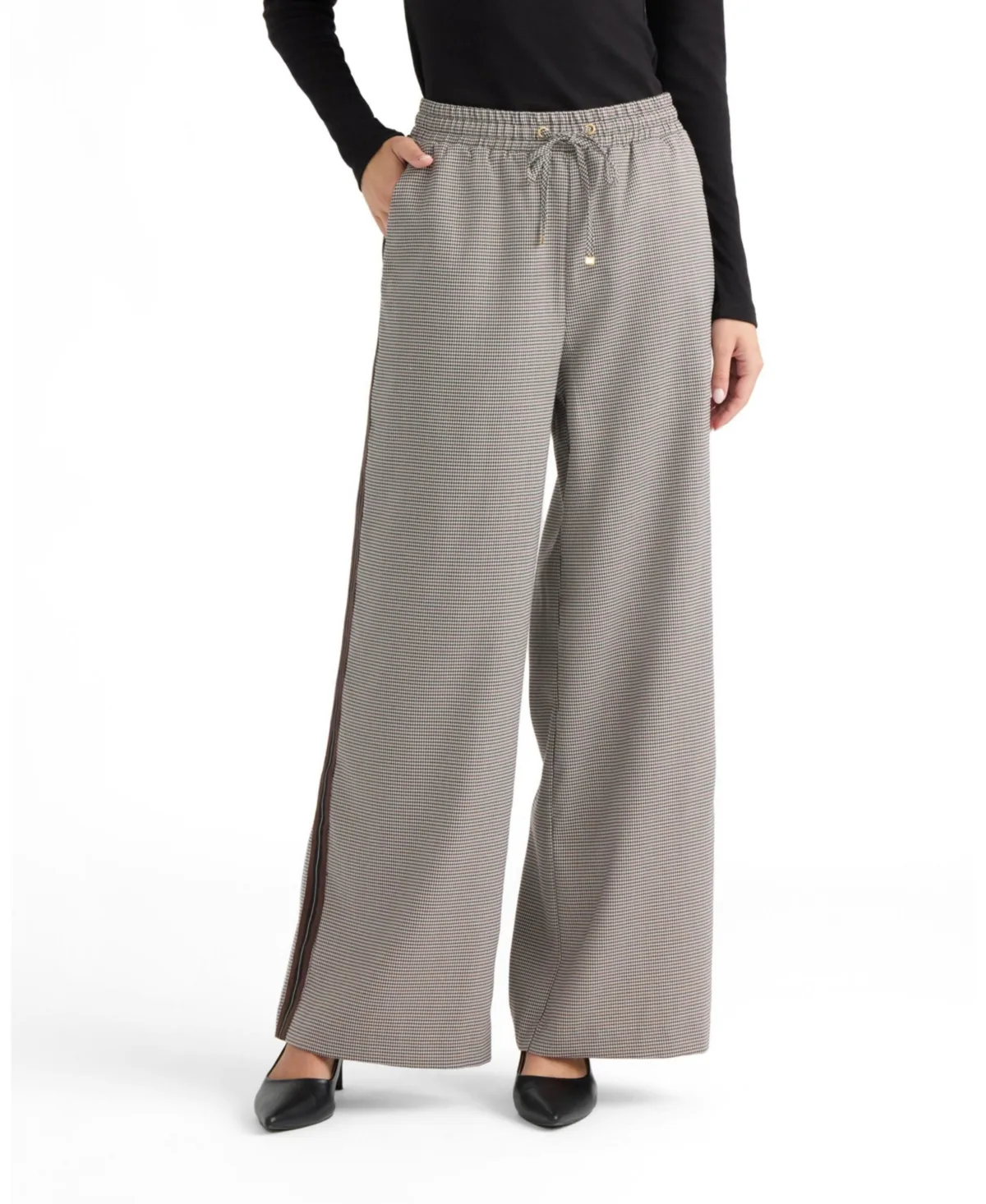 Tape Detail Pant by Ellen Tracy
