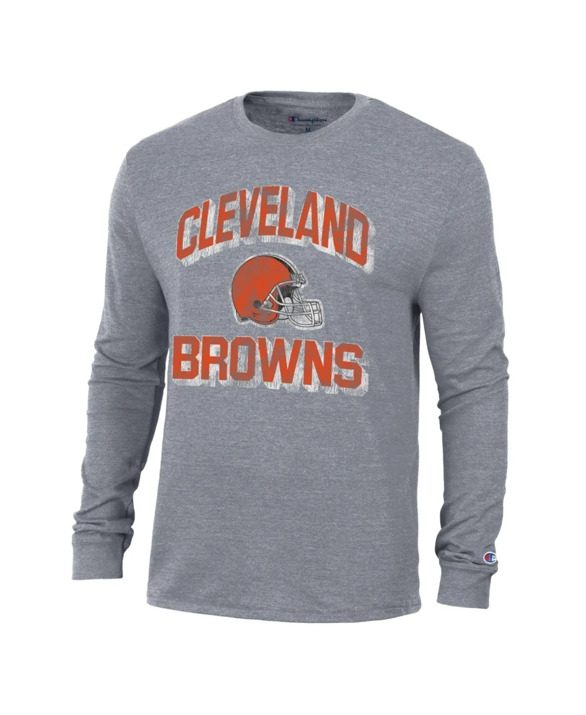 Cleveland Browns Ultimate Tri-Blend Long Sleeve T-Shirt by Champion