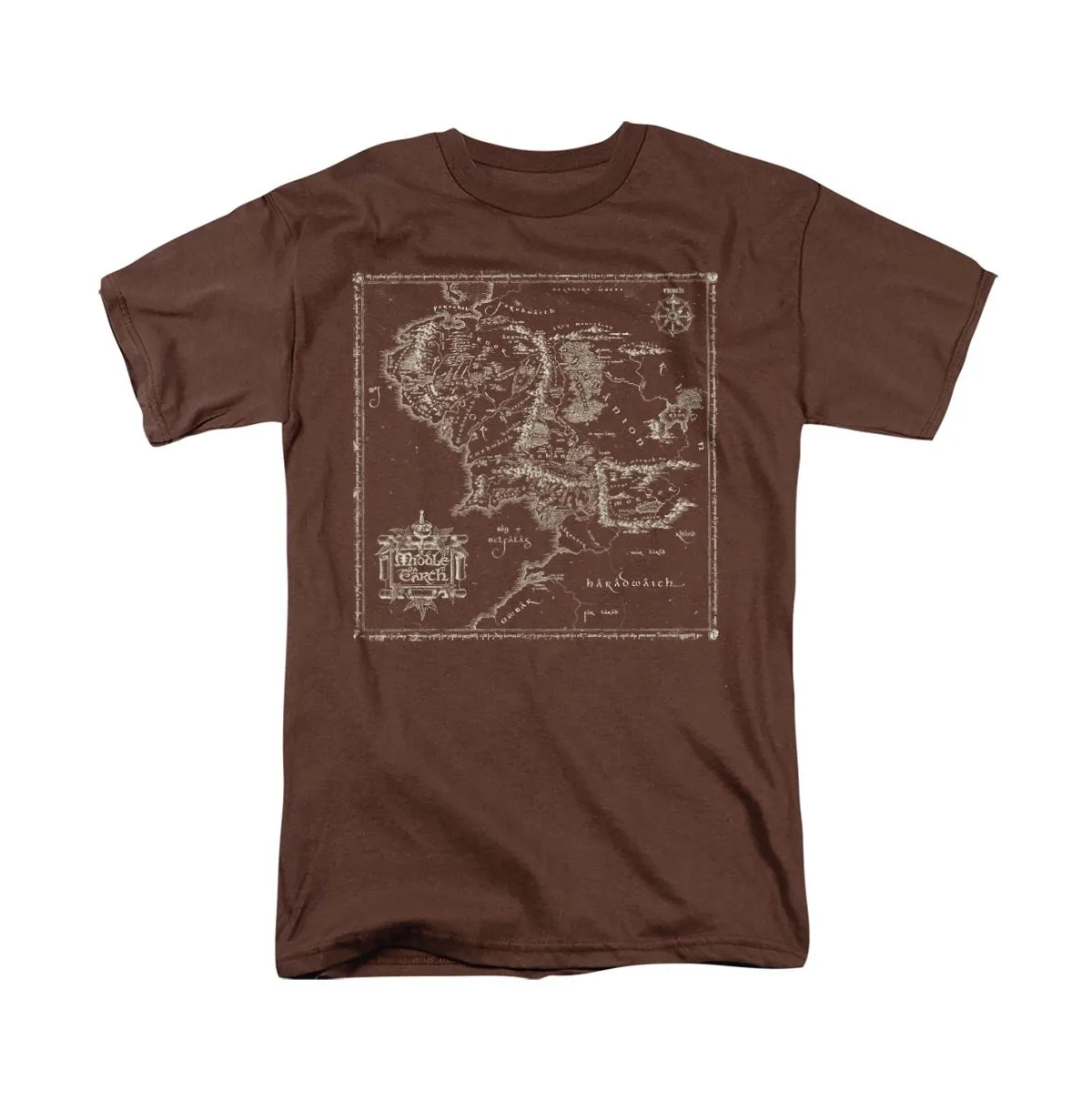 Lord of the Rings Map of Me T-Shirt by Lord of the Rings
