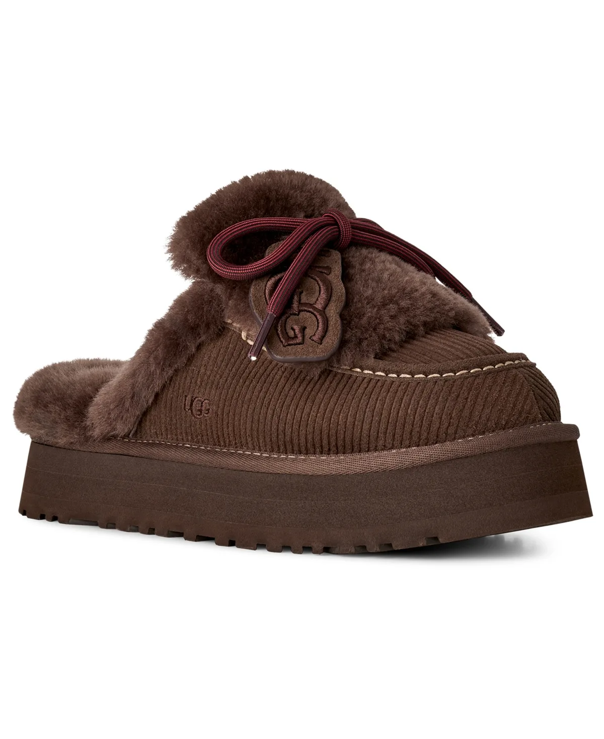 Disquette Heritage Lace-Up Clog Slippers