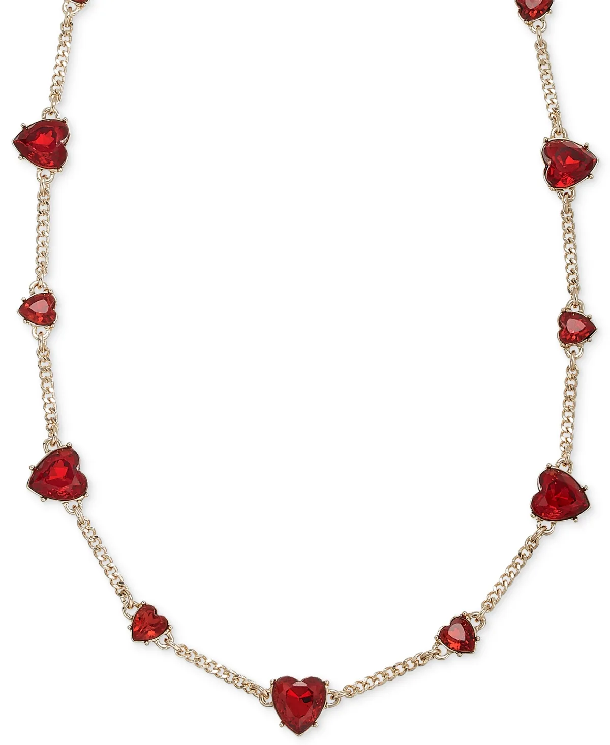 Crystal Gold-Tone Heart Collar Necklace by Karl Lagerfeld