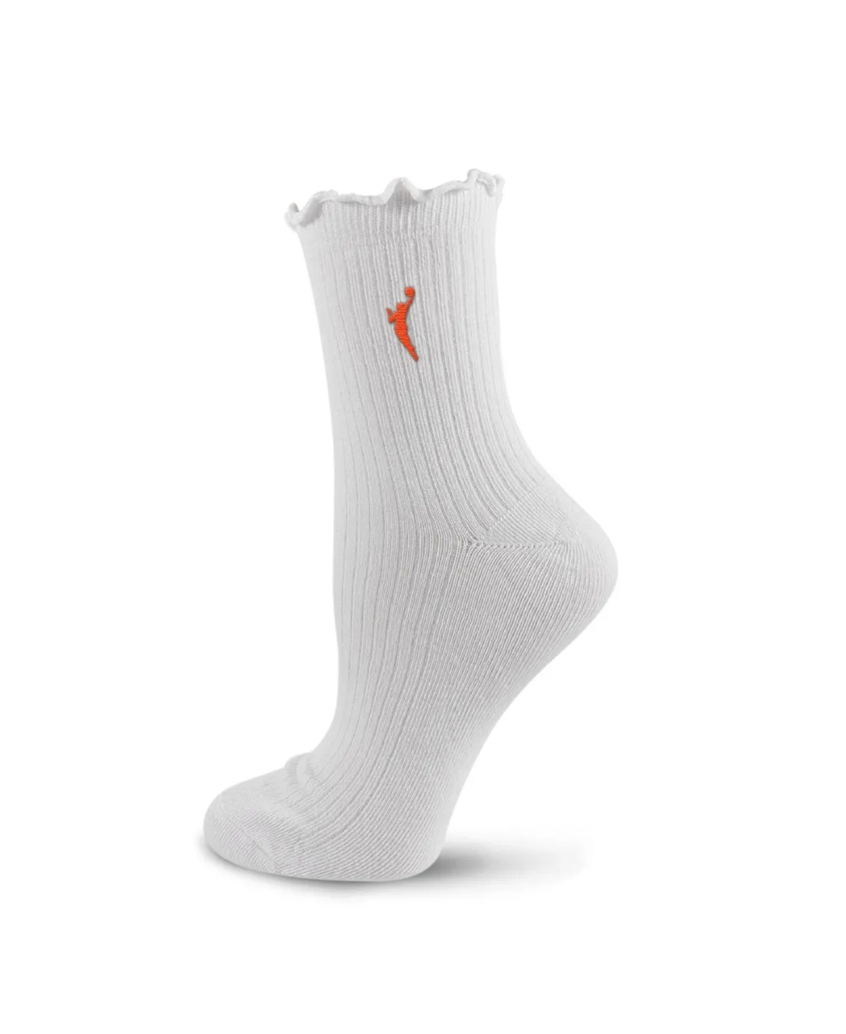 Compression Ribbed Lettuce-Edge Crew Socks by Pro Compression
