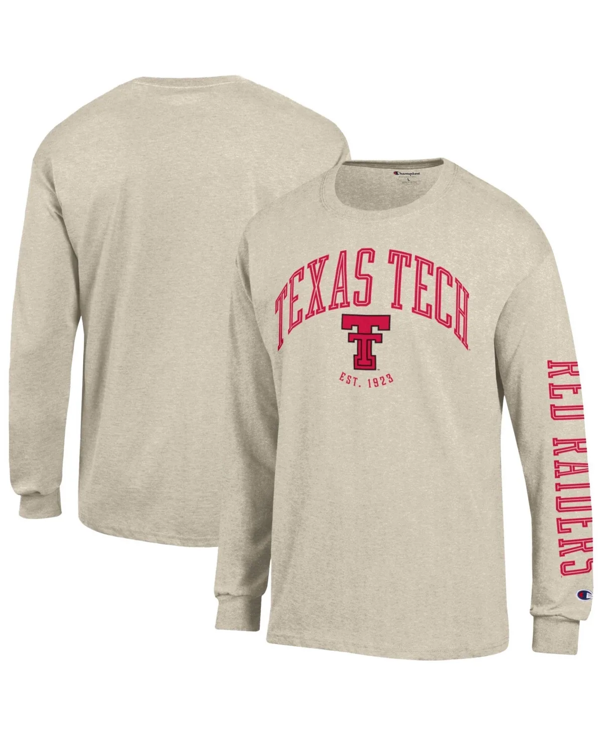 Texas Tech Red Raiders Neutral Arch Long-Sleeve T-Shirt by Champion