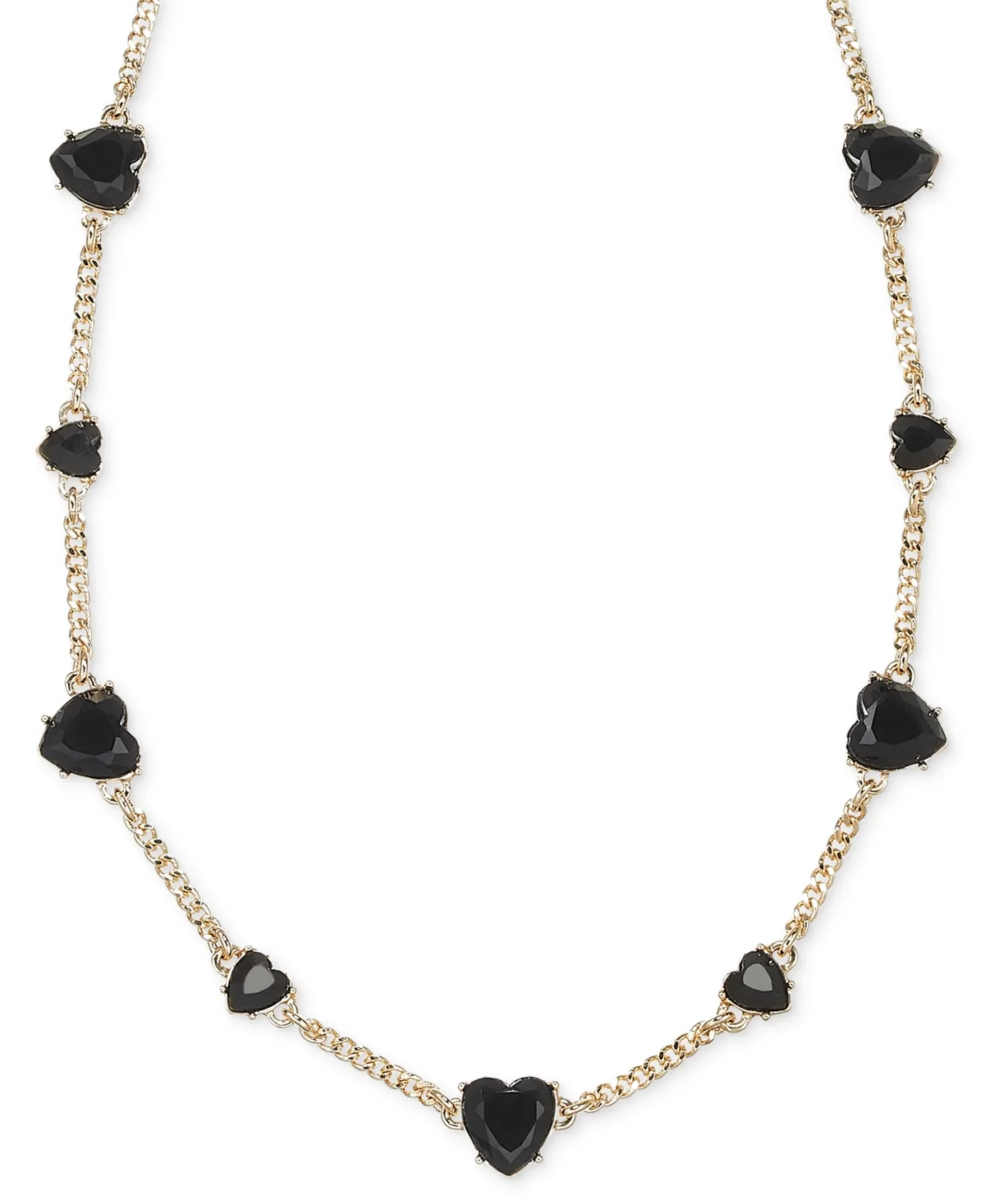 Karl Lagerfeld Paris Crystal Gold-Tone Heart Collar Necklace by Karl Lagerfeld