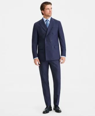 Slim Fit Double Breasted Suit Separates by Calvin Klein