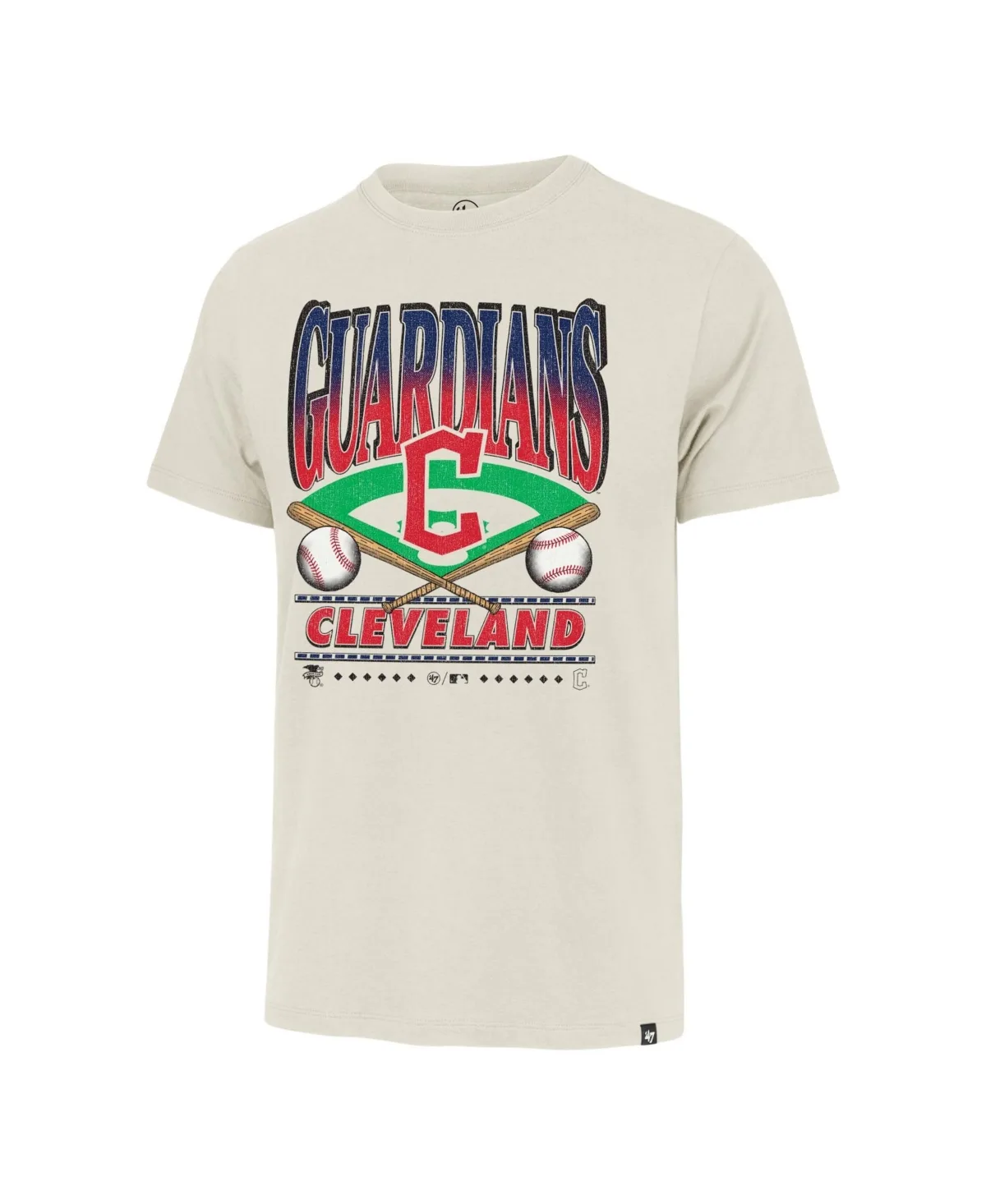 Franklin Cleveland Guardians Screen Print Graphic T-Shirt by 47 Brand