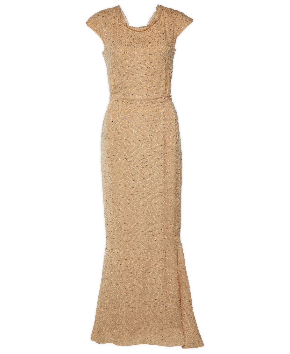 Pre-Owned Silk Fil Coupe Trail Gown by FENDI