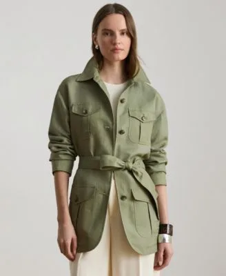 Lauren Ralph Lauren Twill Field Spread Collar Jacket by Ralph Lauren