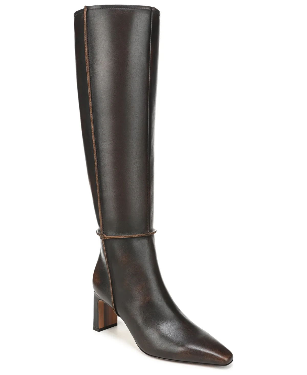Sylvia Wide-Calf Moto Zip Tall Boots by Sam Edelman