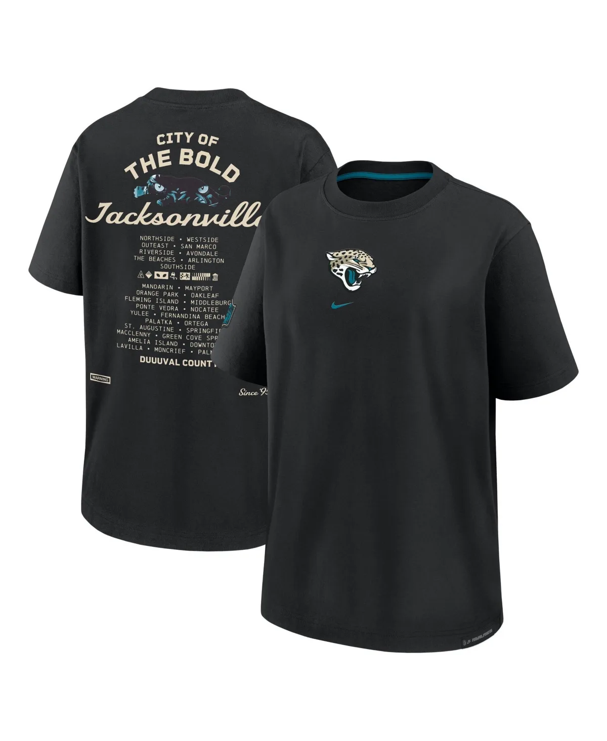 Jacksonville Jaguars 2026 Rivalries Collection Boyfriend T-Shirt by Nike
