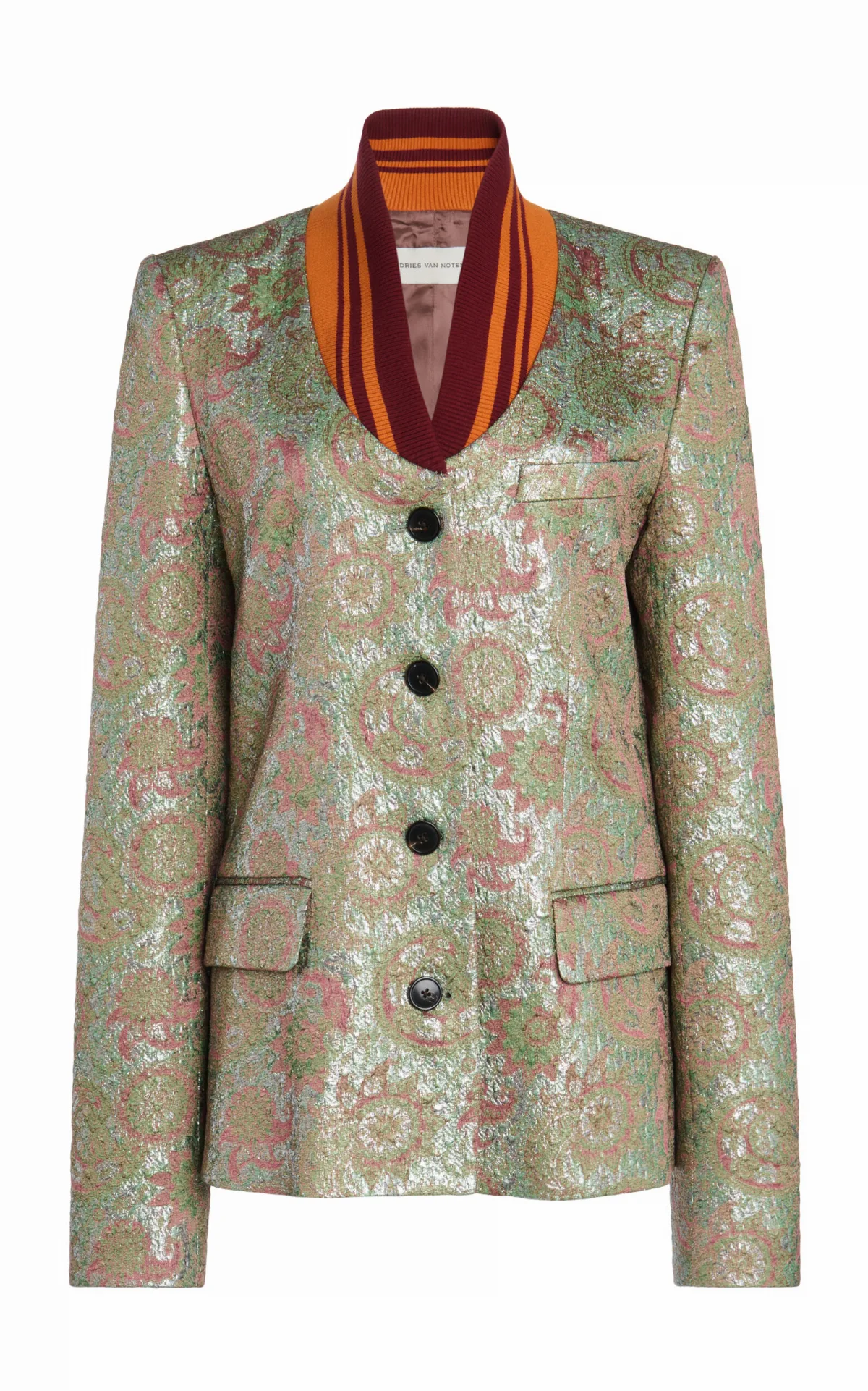 Britt Contrast Collar Jacket by Dries Van Noten