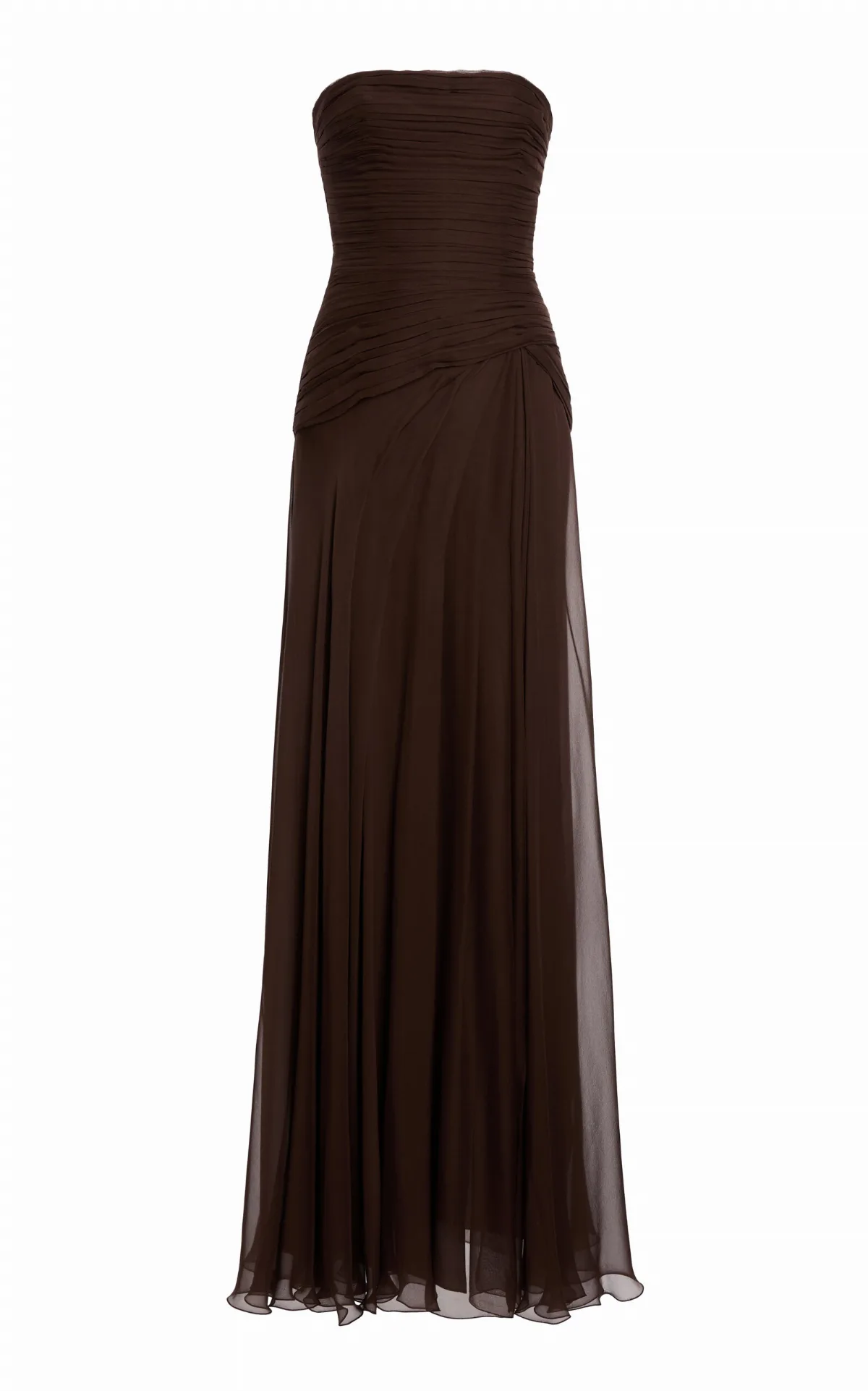 Chiffon Draped Long Dress by Zuhair Murad