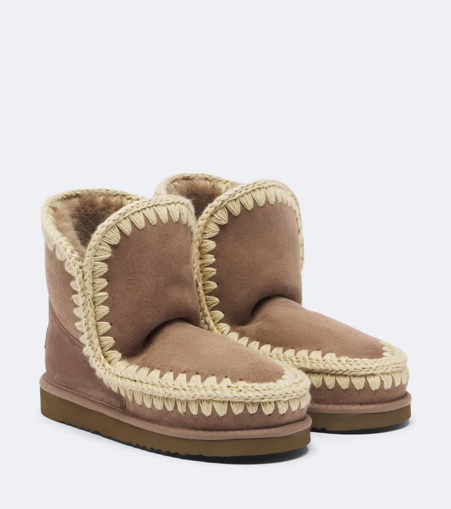 18 Shearling-Lined Suede Ankle Boots by Mou