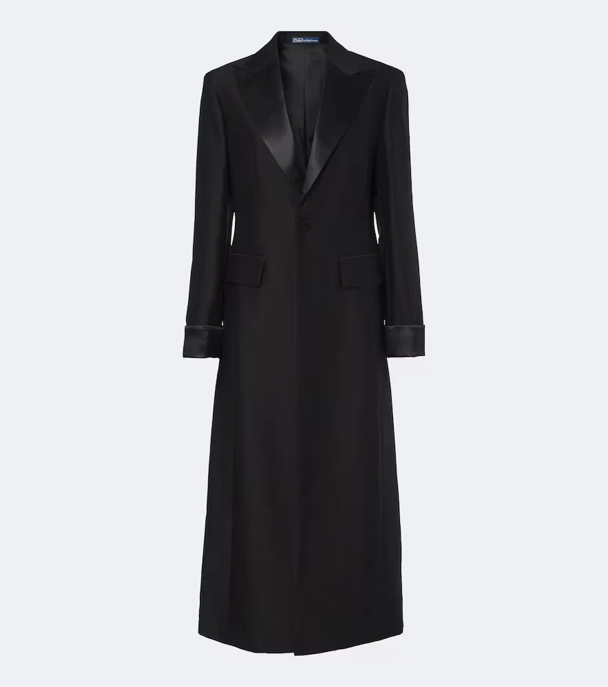 Wool and Silk Crêpe Coat by Polo Ralph Lauren