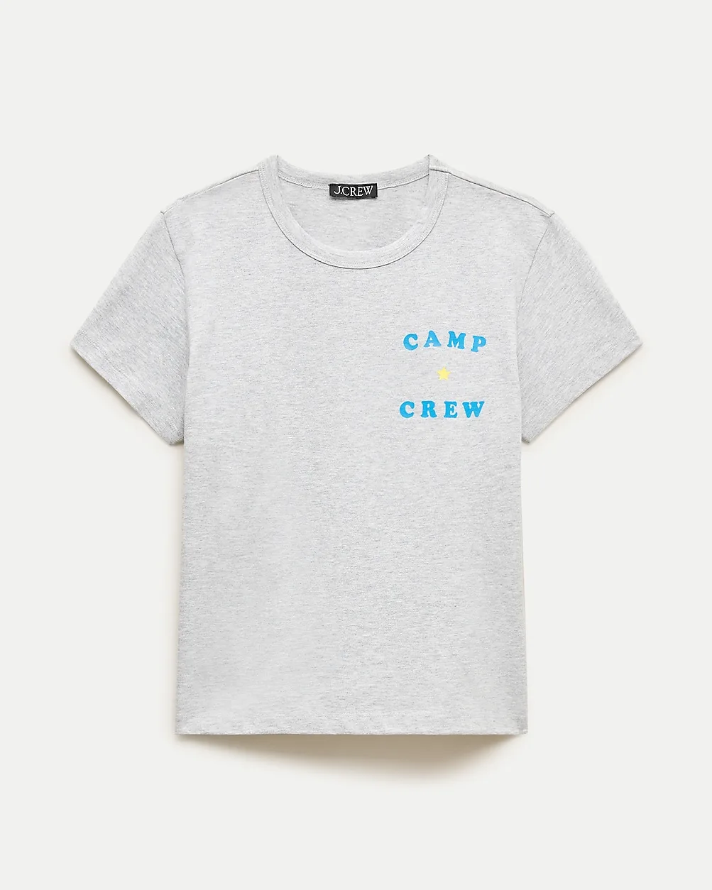Camp Crew Graphic T-Shirt in Boyfriend Jersey by J.Crew
