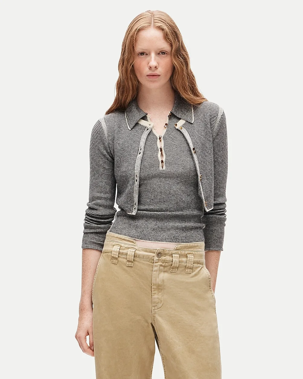 Eckhaus Latta x J.Crew Ribbed Twinset by J.Crew