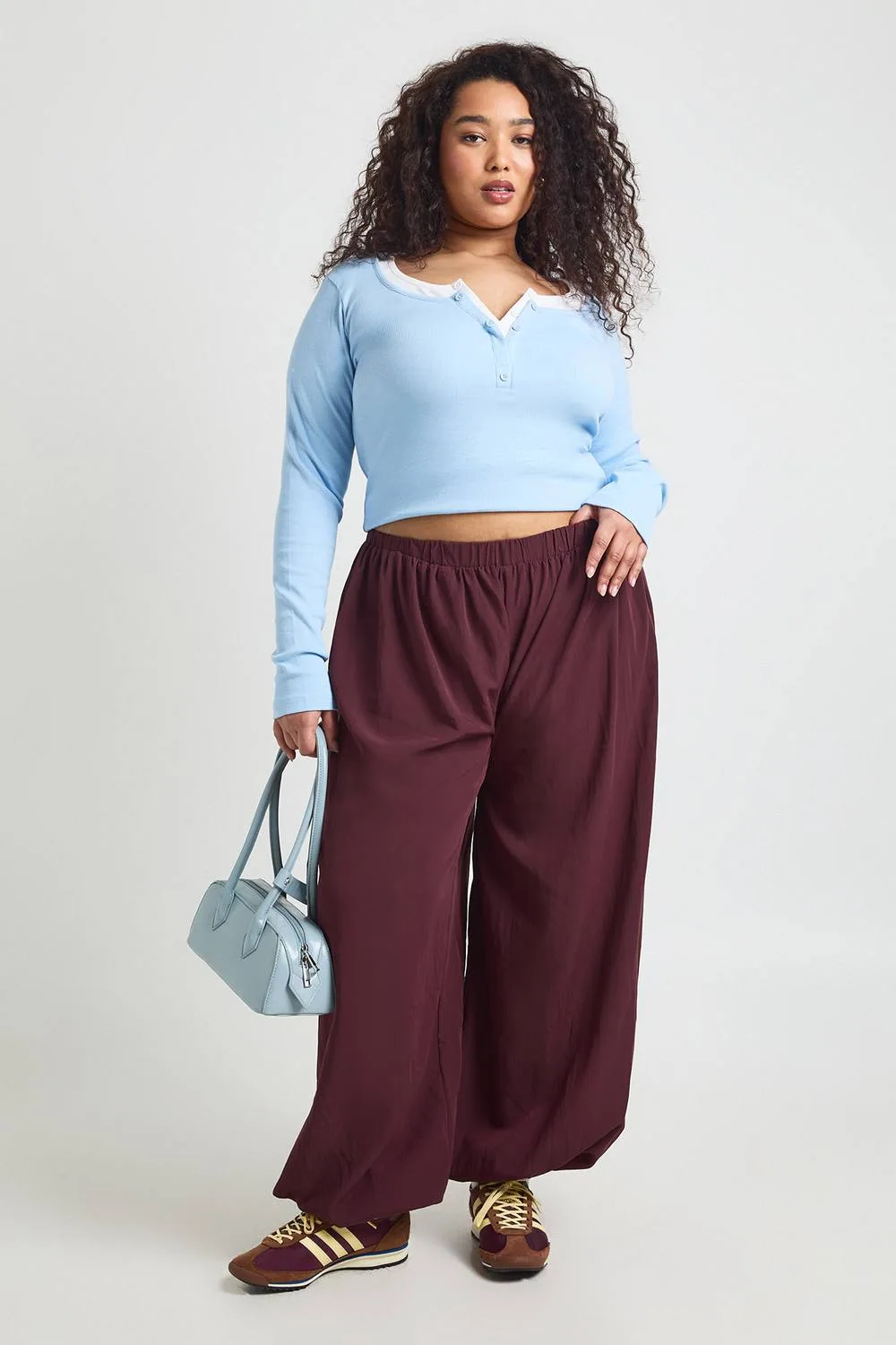 Peached Balloon Trouser by boohoo