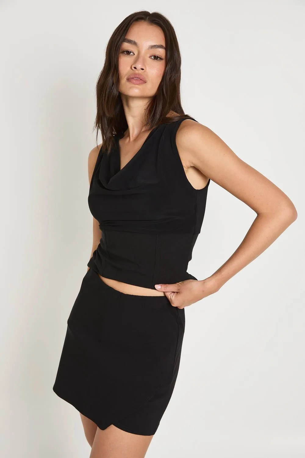 Bengaline Wrap Skort by boohoo