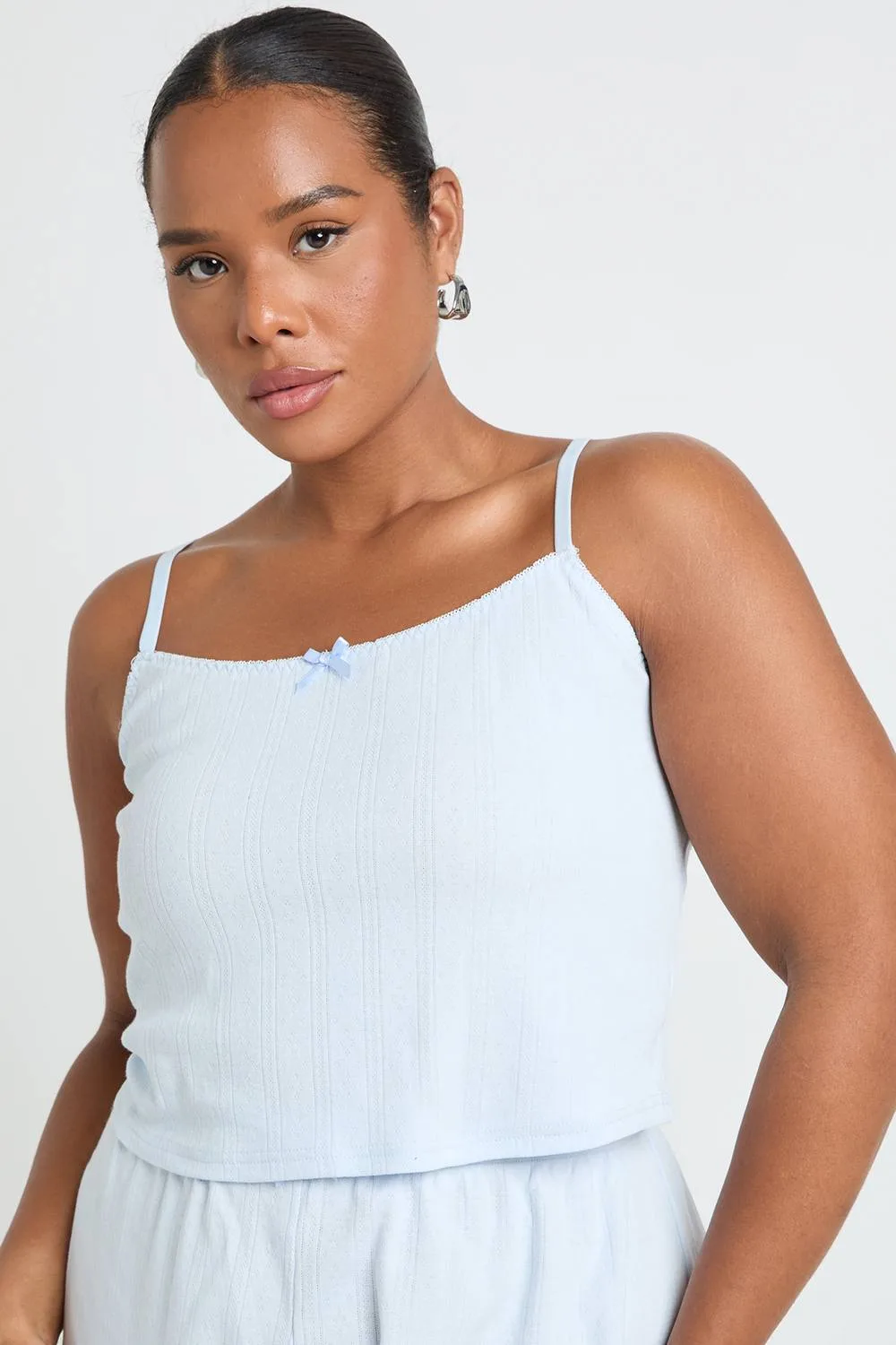 Pointelle Cami Pyjama Top by boohoo