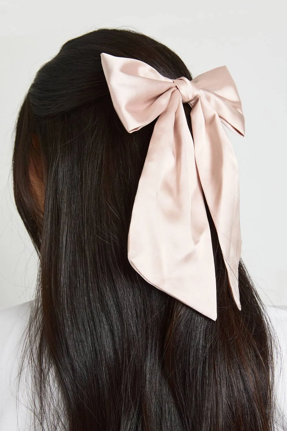 Satin Large Hair Bow Clip by boohoo