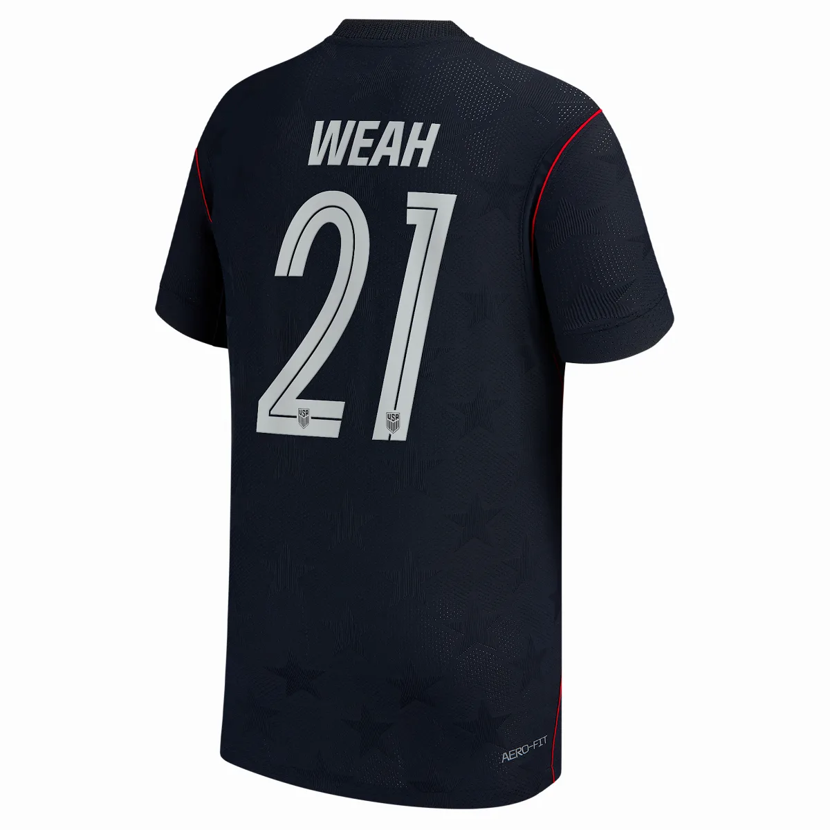 Timothy Weah USMNT 2026 Match Away Nike Aero-FIT Soccer Jersey by Nike