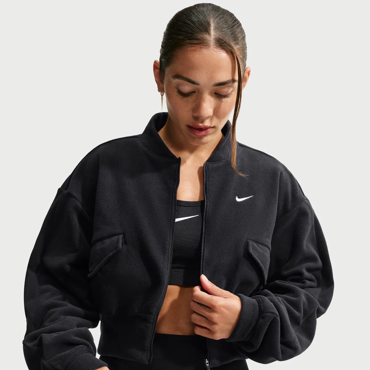 One Therma-FIT Fleece Bomber Jacket by Nike