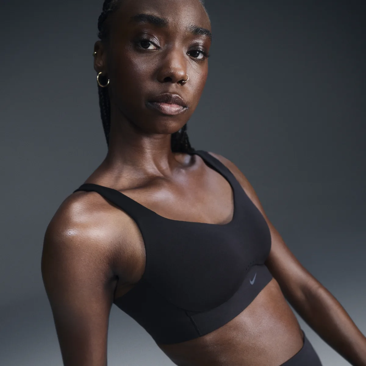 Alate High Support Padded Convertible Sports Bra by Nike