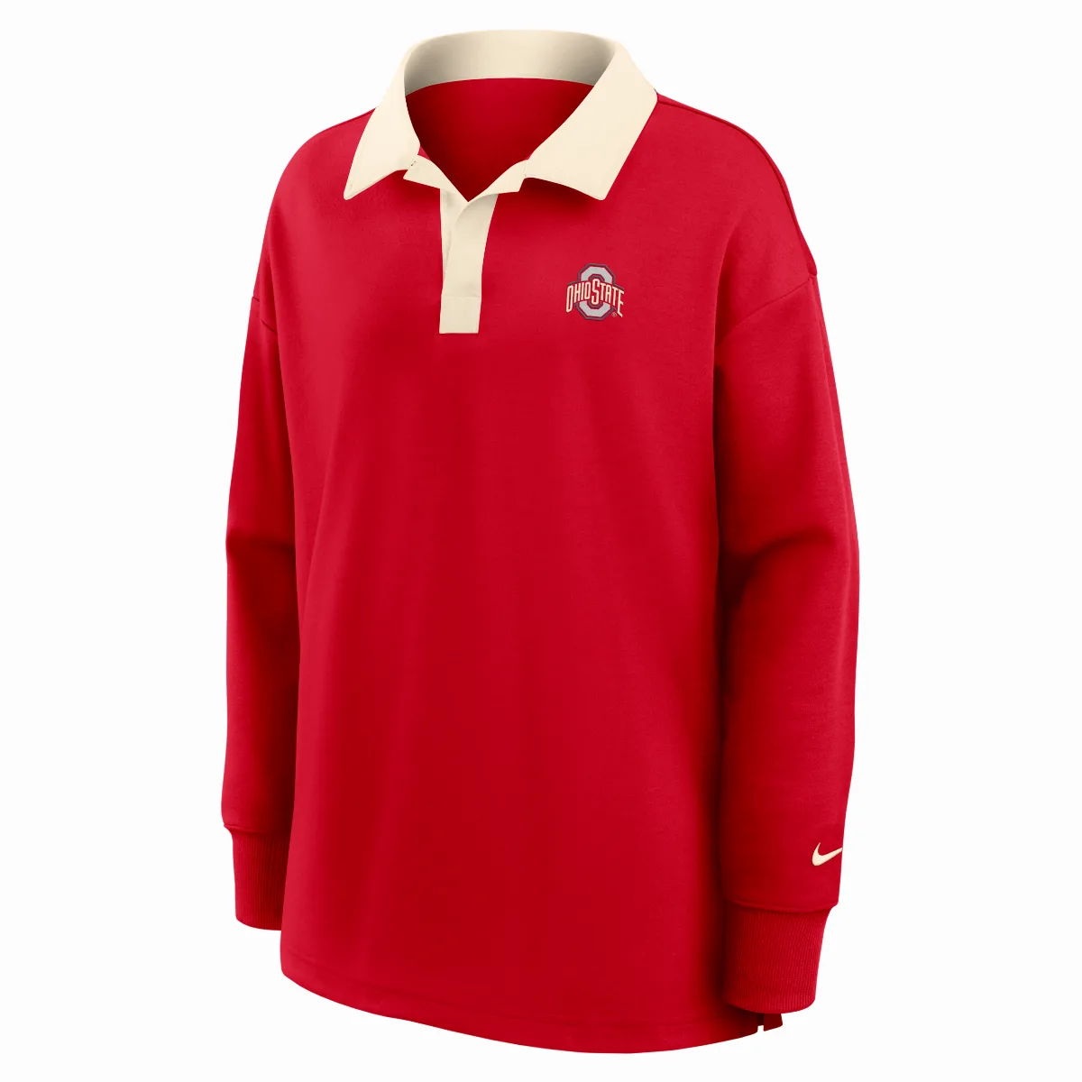 Ohio State Academic Dri-FIT Oversized Long-Sleeve Polo by Nike