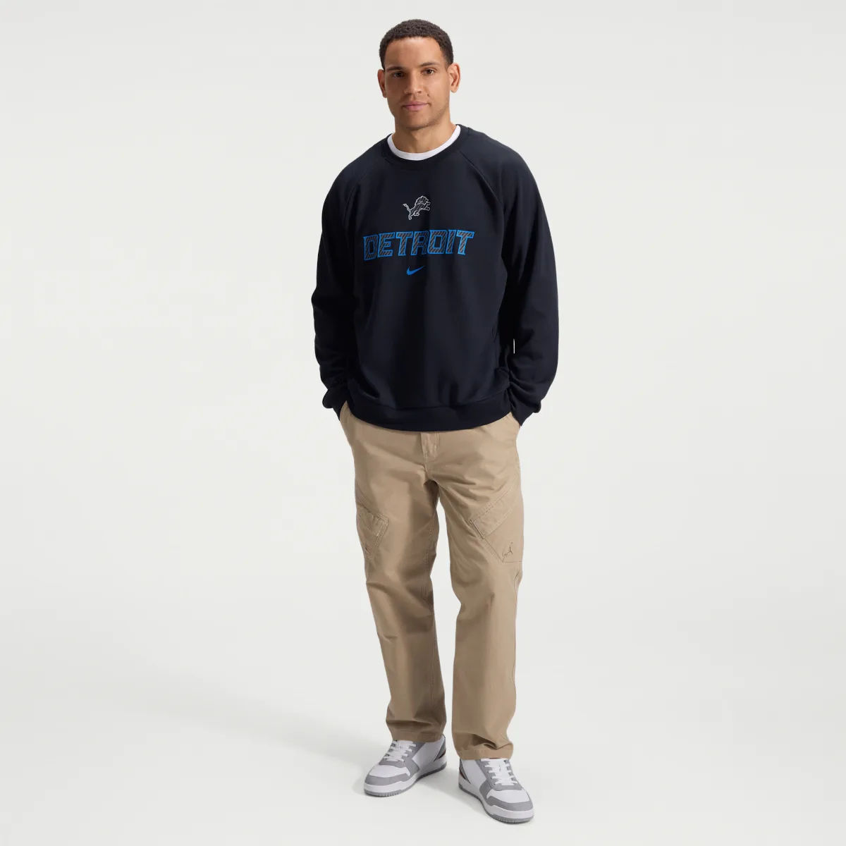 Detroit Lions Rivalries Collection Primary Dri-FIT NFL Pullover Crew by Nike