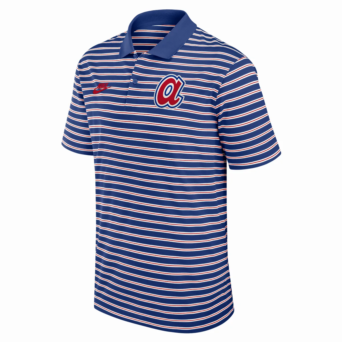 Atlanta Braves Cooperstown Striped Victory Dri-FIT MLB Polo by Nike