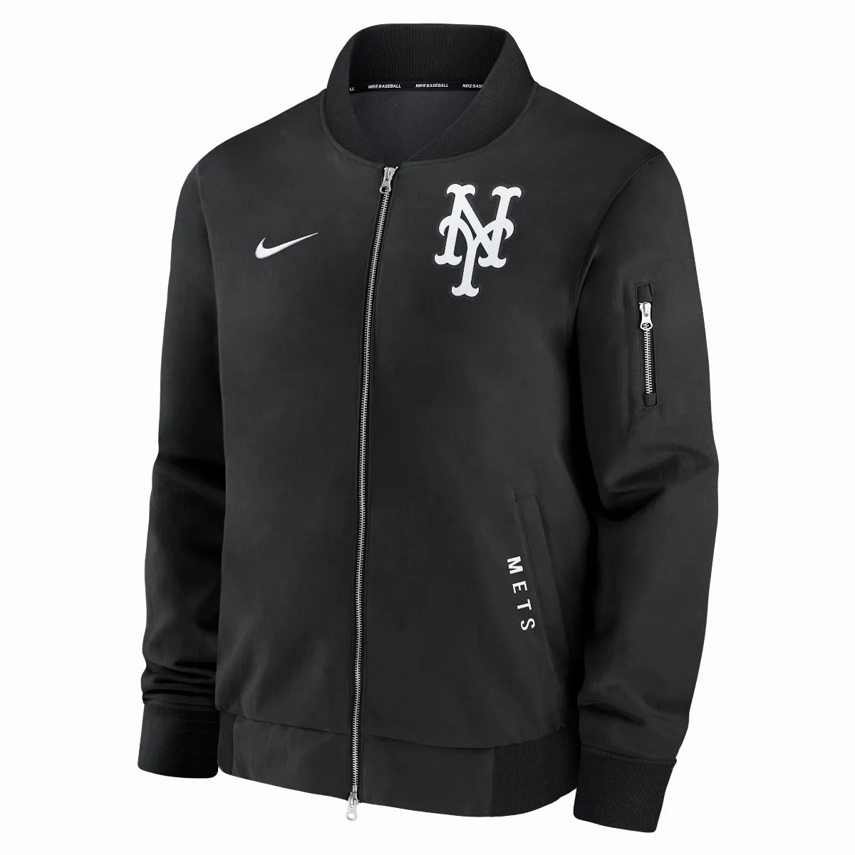New York Mets Authentic Collection Dugout MLB Full-Zip Bomber Jacket by Nike