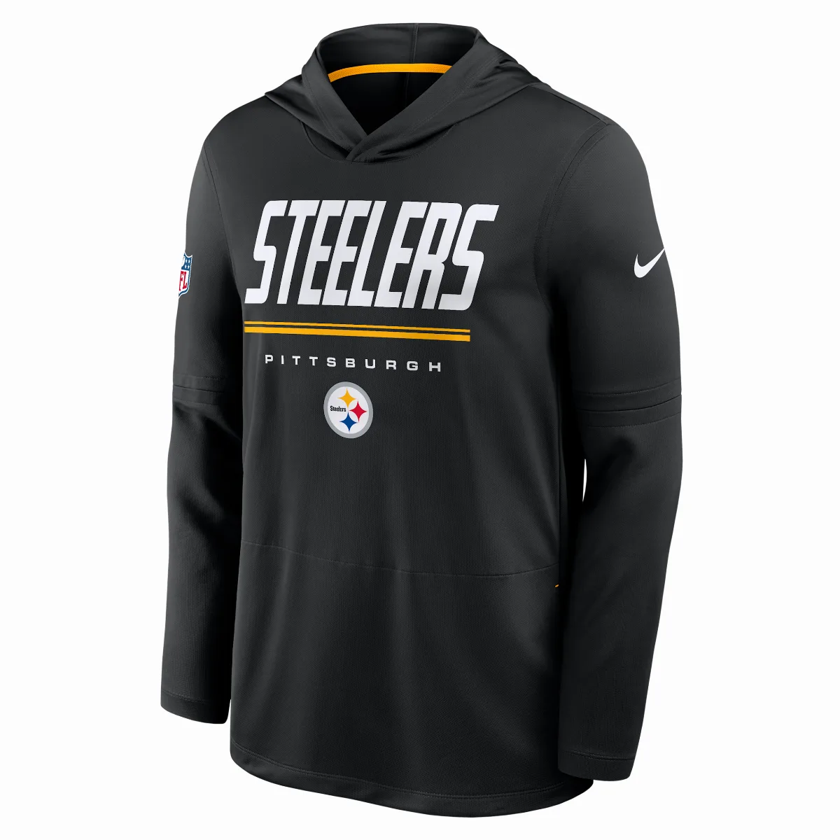 Pittsburgh Steelers Sideline Dri-FIT NFL Long-Sleeve Hooded Top