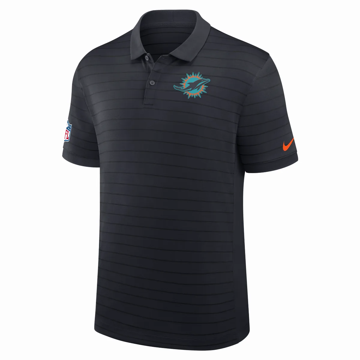 Miami Dolphins Rivalries Collection Sideline Victory Striped Dri-FIT NFL Polo by Nike