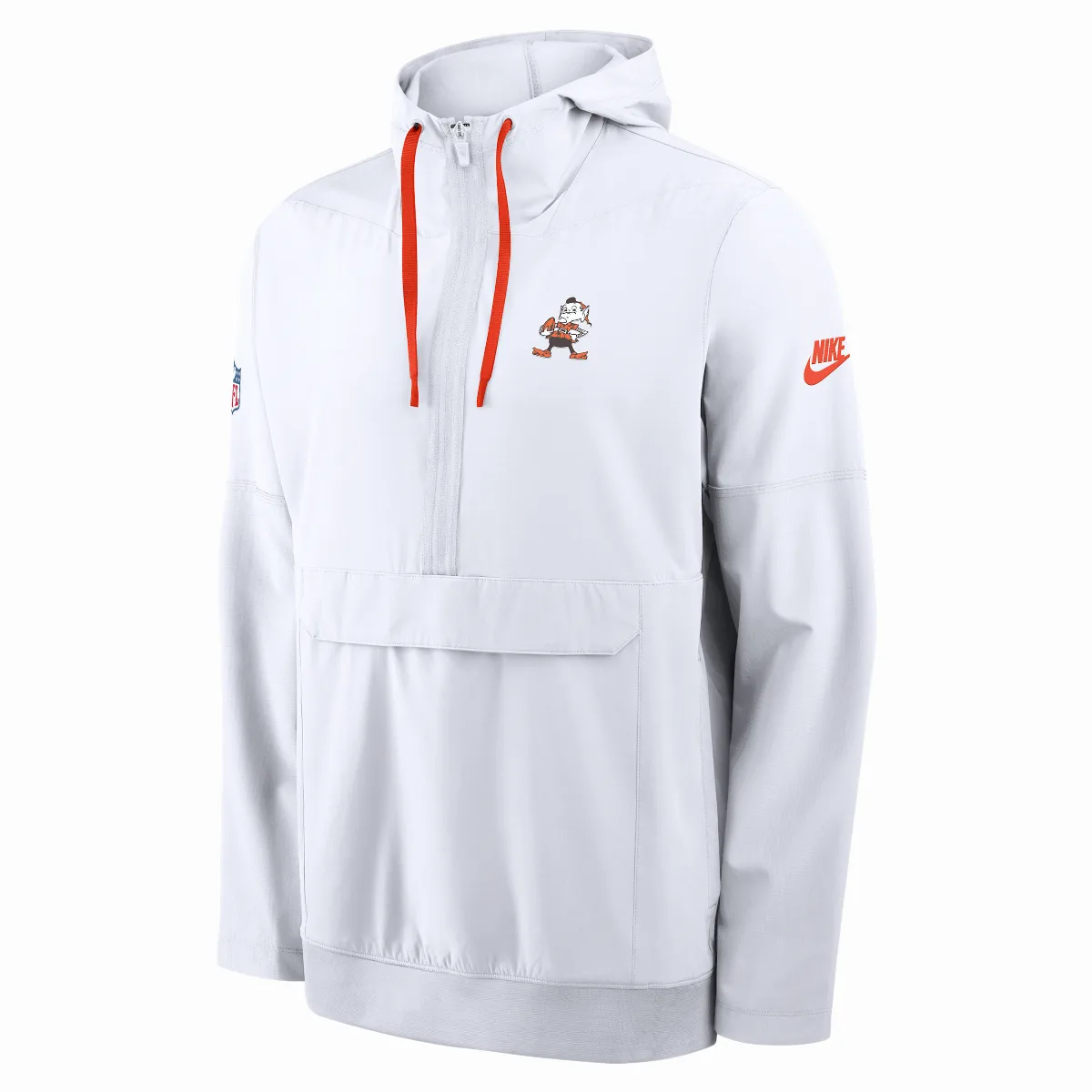 Cleveland Browns Alt Anorak NFL 1/2-Zip Hooded Jacket by Nike