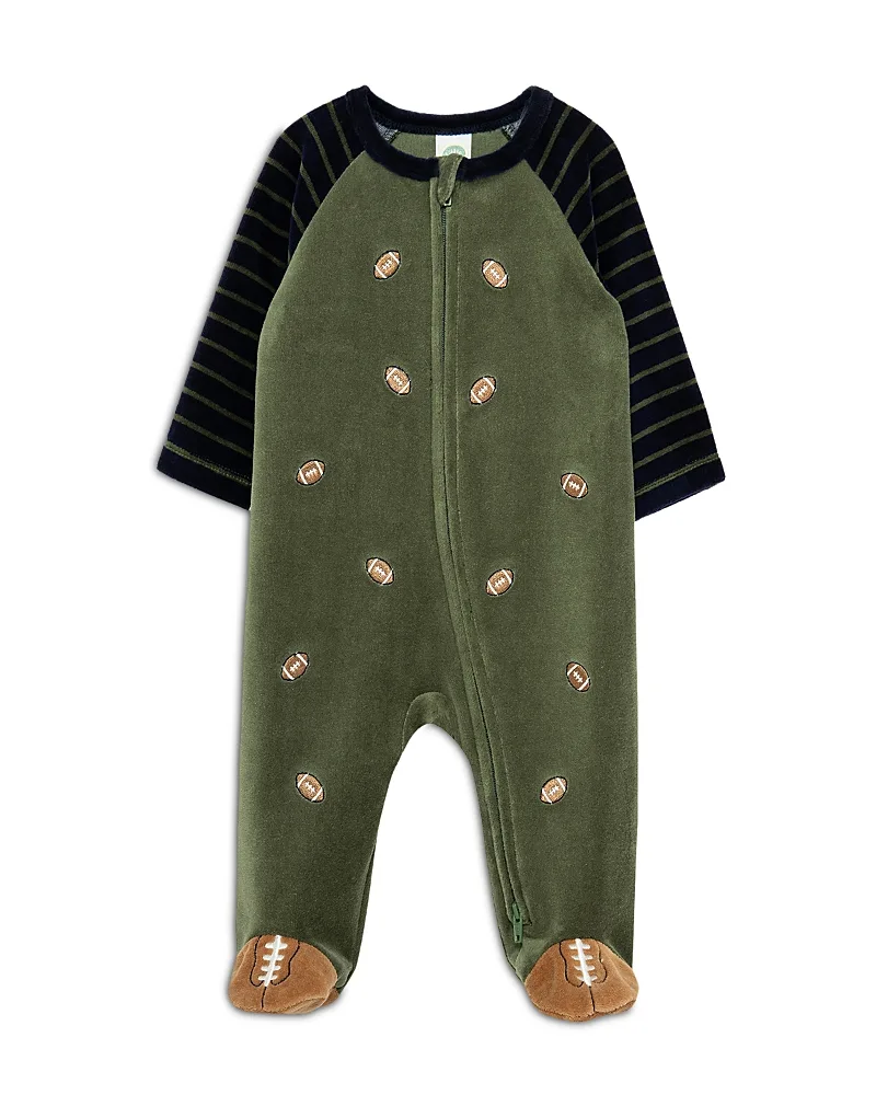 Velour Football Footie by Little Me