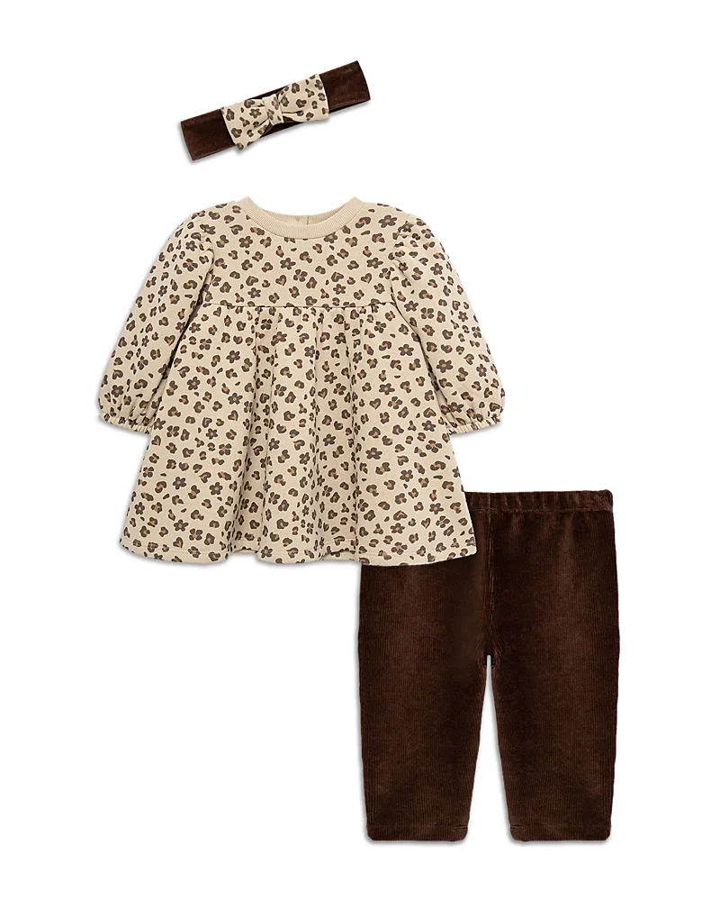 Leopard Sweatshirt Dress Set & Headband by Little Me