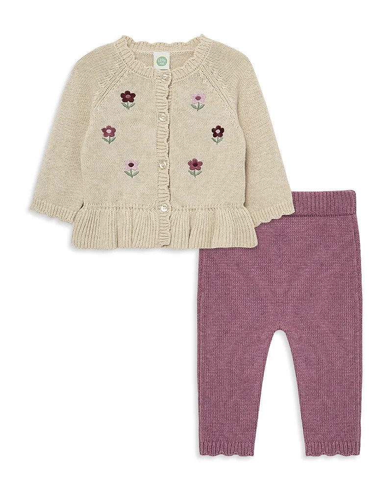 Flowers Cotton Sweater Set by Little Me
