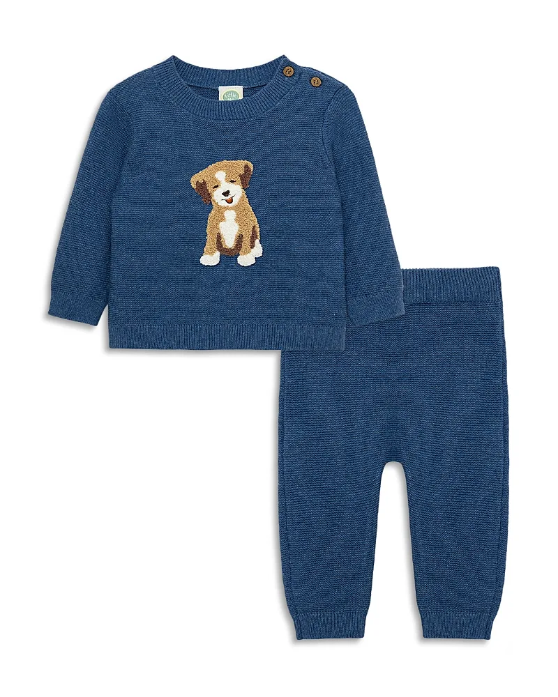 Puppy Cotton Sweater Set by Little Me