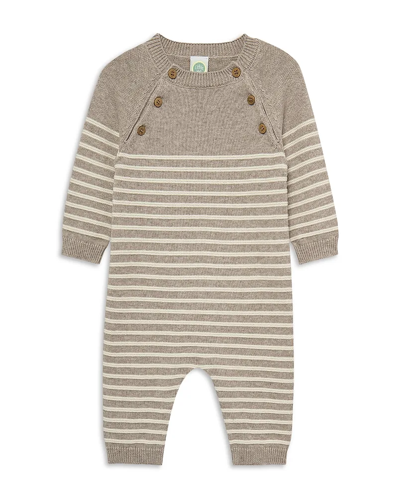 Striped Cotton Sweater Coverall by Little Me