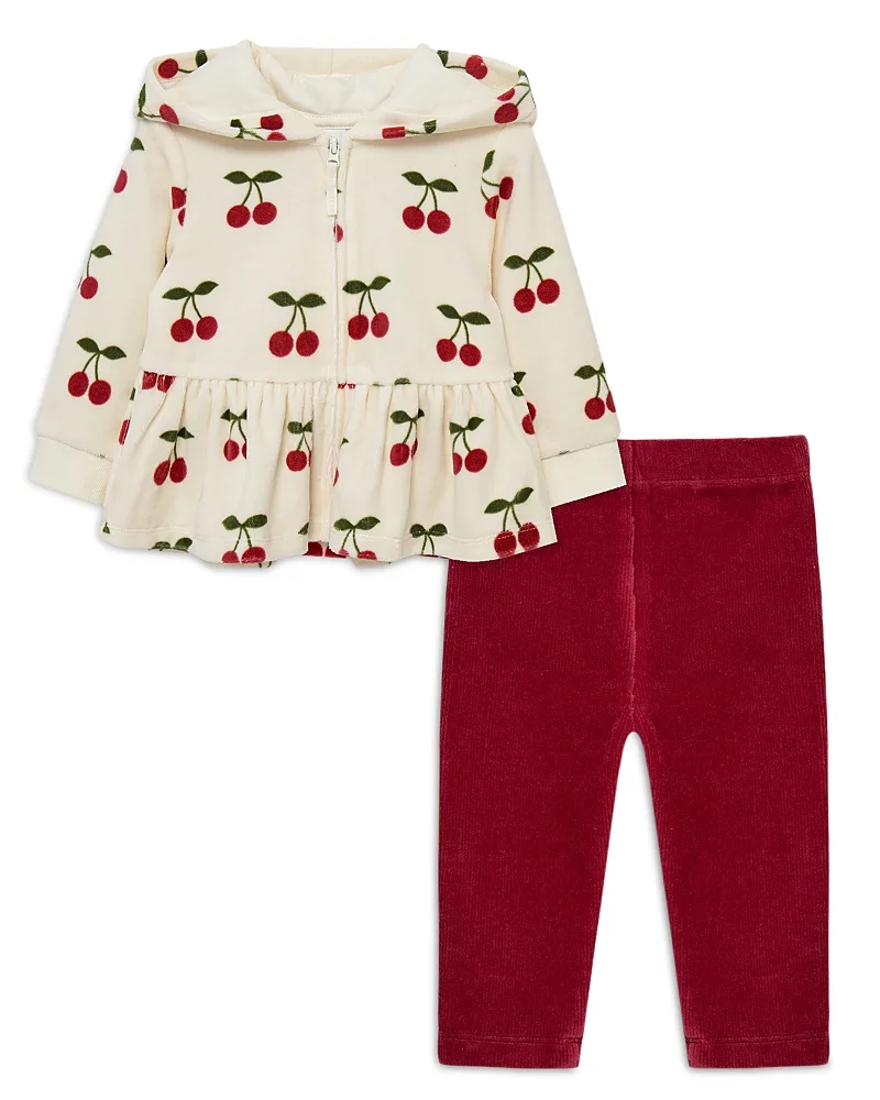 Cherry Hoodie & Pant Set by Little Me