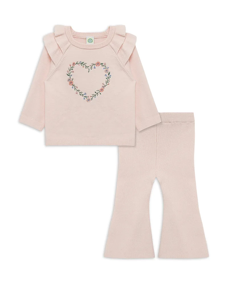 Heart Embroidered Sweater Set by Little Me